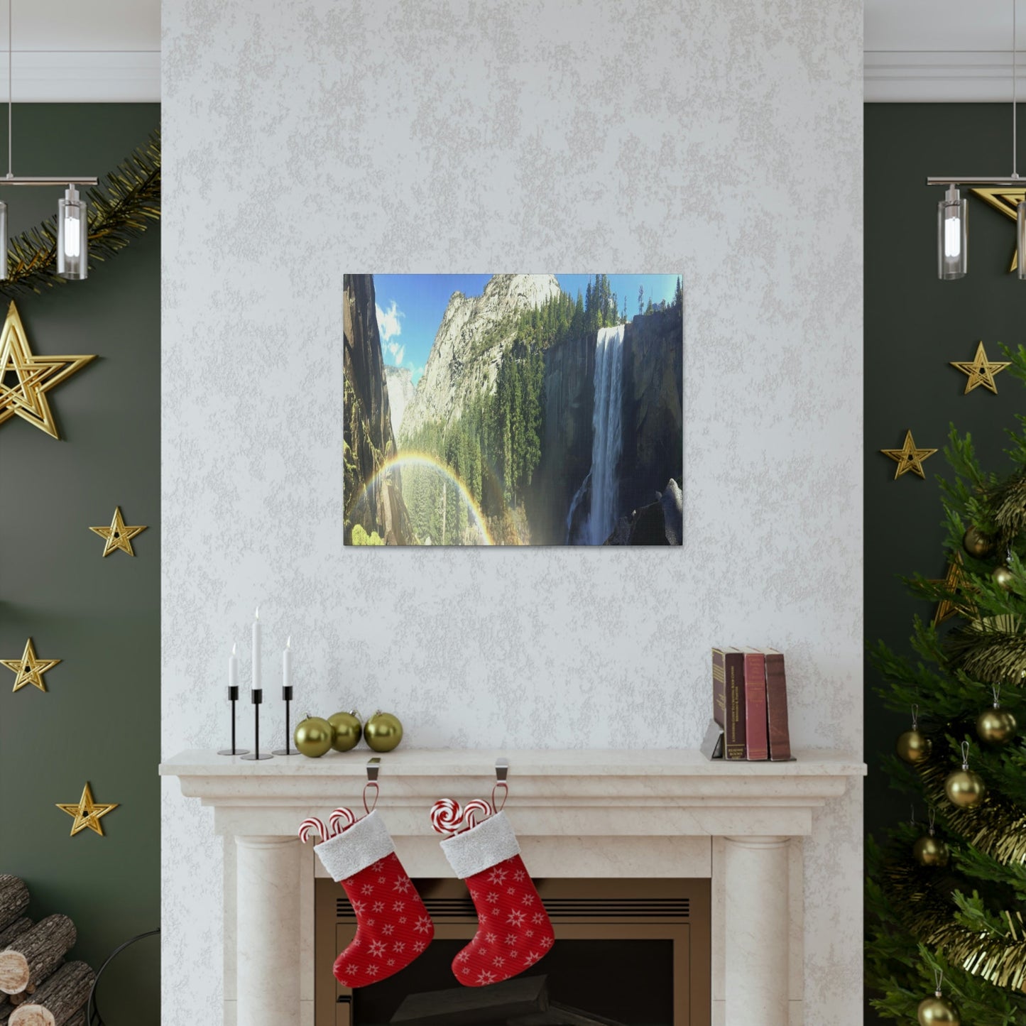 Canvas Gallery Wraps - The US National Parks - Yosemite Falls - California - USA NPS - Green Forest Home