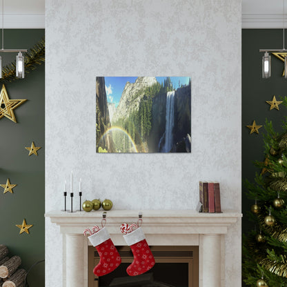 Canvas Gallery Wraps - The US National Parks - Yosemite Falls - California - USA NPS - Green Forest Home