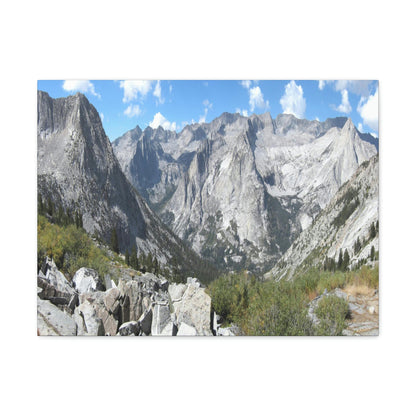 Canvas Gallery Wraps - The US National Parks - Yosemite, Kings Canyon and Sequoia parks - Section of John Muir Trail 210 miles - California - USA NPS - Green Forest Home