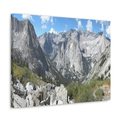 Canvas Gallery Wraps - The US National Parks - Yosemite, Kings Canyon and Sequoia parks - Section of John Muir Trail 210 miles - California - USA NPS - Green Forest Home