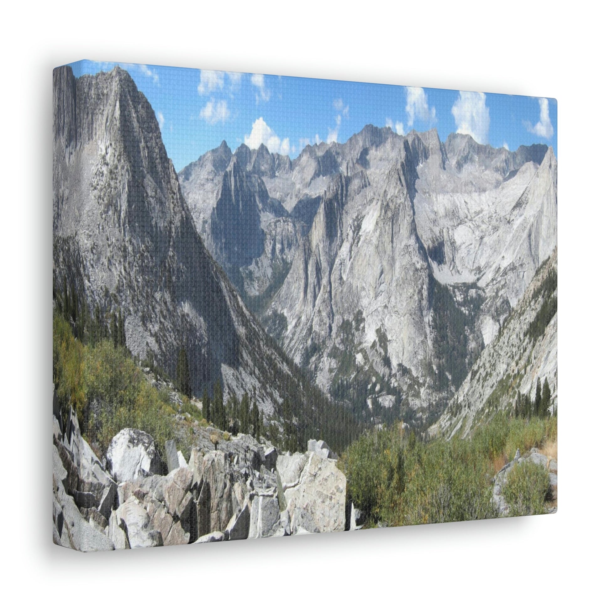 Canvas Gallery Wraps - The US National Parks - Yosemite, Kings Canyon and Sequoia parks - Section of John Muir Trail 210 miles - California - USA NPS - Green Forest Home