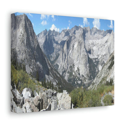 Canvas Gallery Wraps - The US National Parks - Yosemite, Kings Canyon and Sequoia parks - Section of John Muir Trail 210 miles - California - USA NPS - Green Forest Home