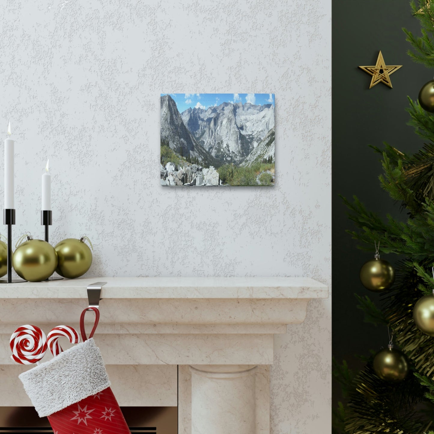 Canvas Gallery Wraps - The US National Parks - Yosemite, Kings Canyon and Sequoia parks - Section of John Muir Trail 210 miles - California - USA NPS - Green Forest Home