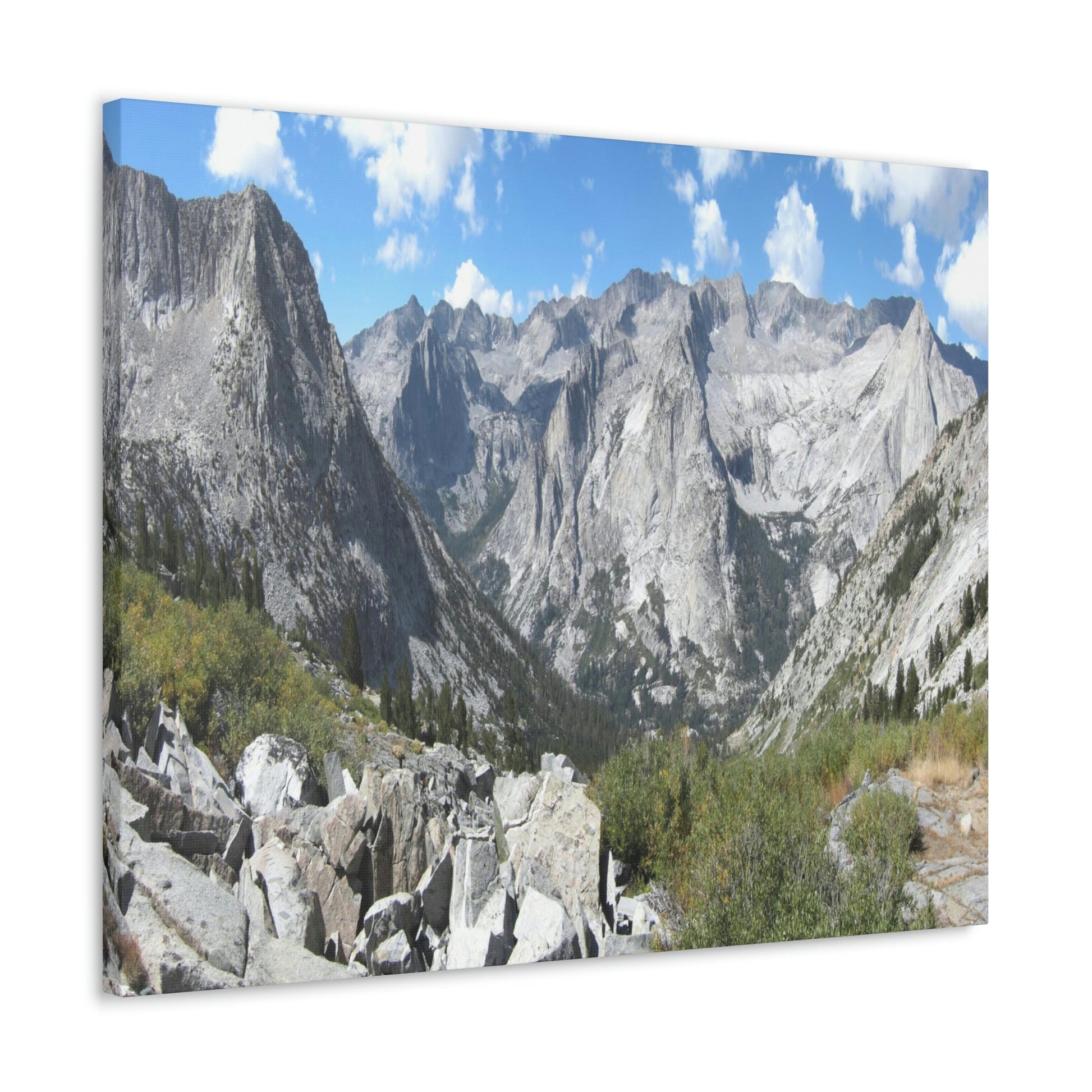 Canvas Gallery Wraps - The US National Parks - Yosemite, Kings Canyon and Sequoia parks - Section of John Muir Trail 210 miles - California - USA NPS - Green Forest Home