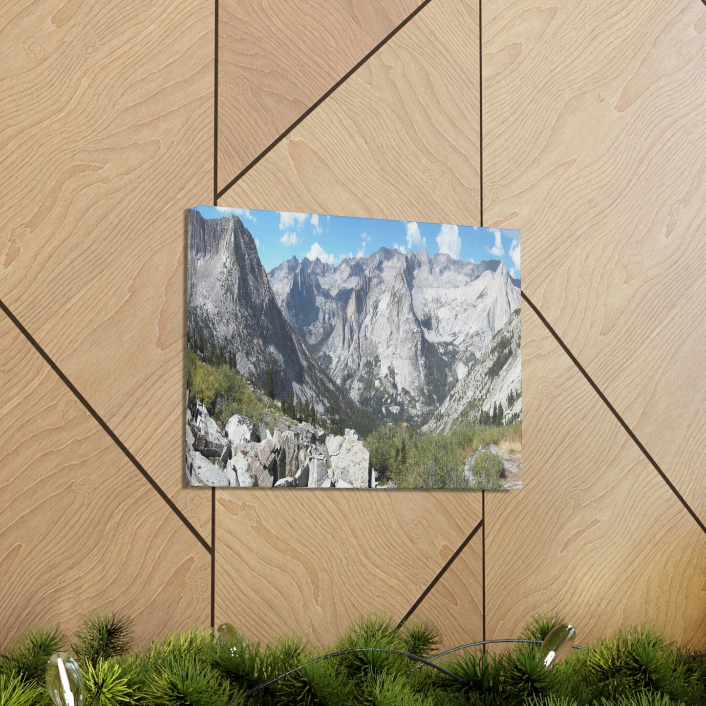 Canvas Gallery Wraps - The US National Parks - Yosemite, Kings Canyon and Sequoia parks - Section of John Muir Trail 210 miles - California - USA NPS - Green Forest Home