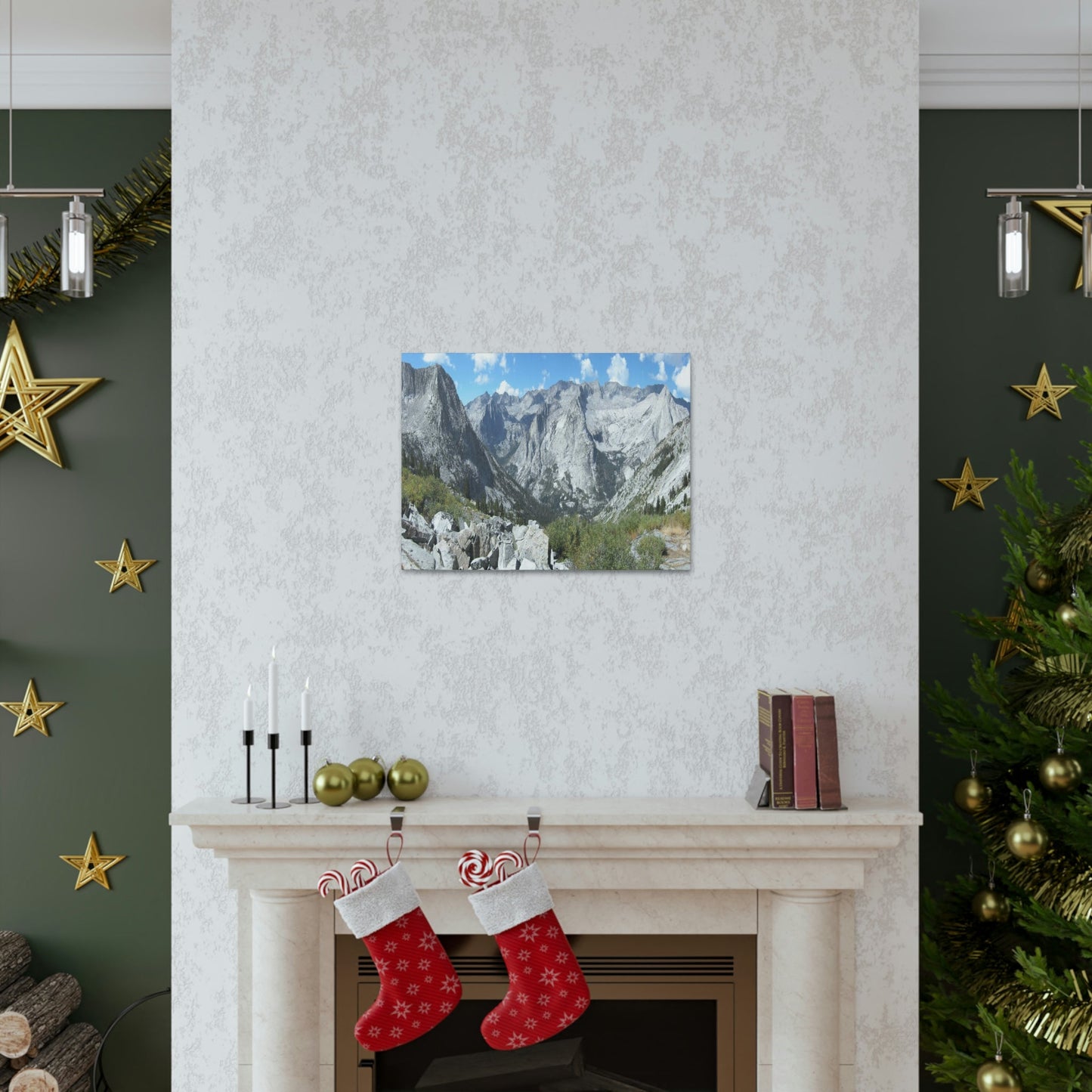 Canvas Gallery Wraps - The US National Parks - Yosemite, Kings Canyon and Sequoia parks - Section of John Muir Trail 210 miles - California - USA NPS - Green Forest Home