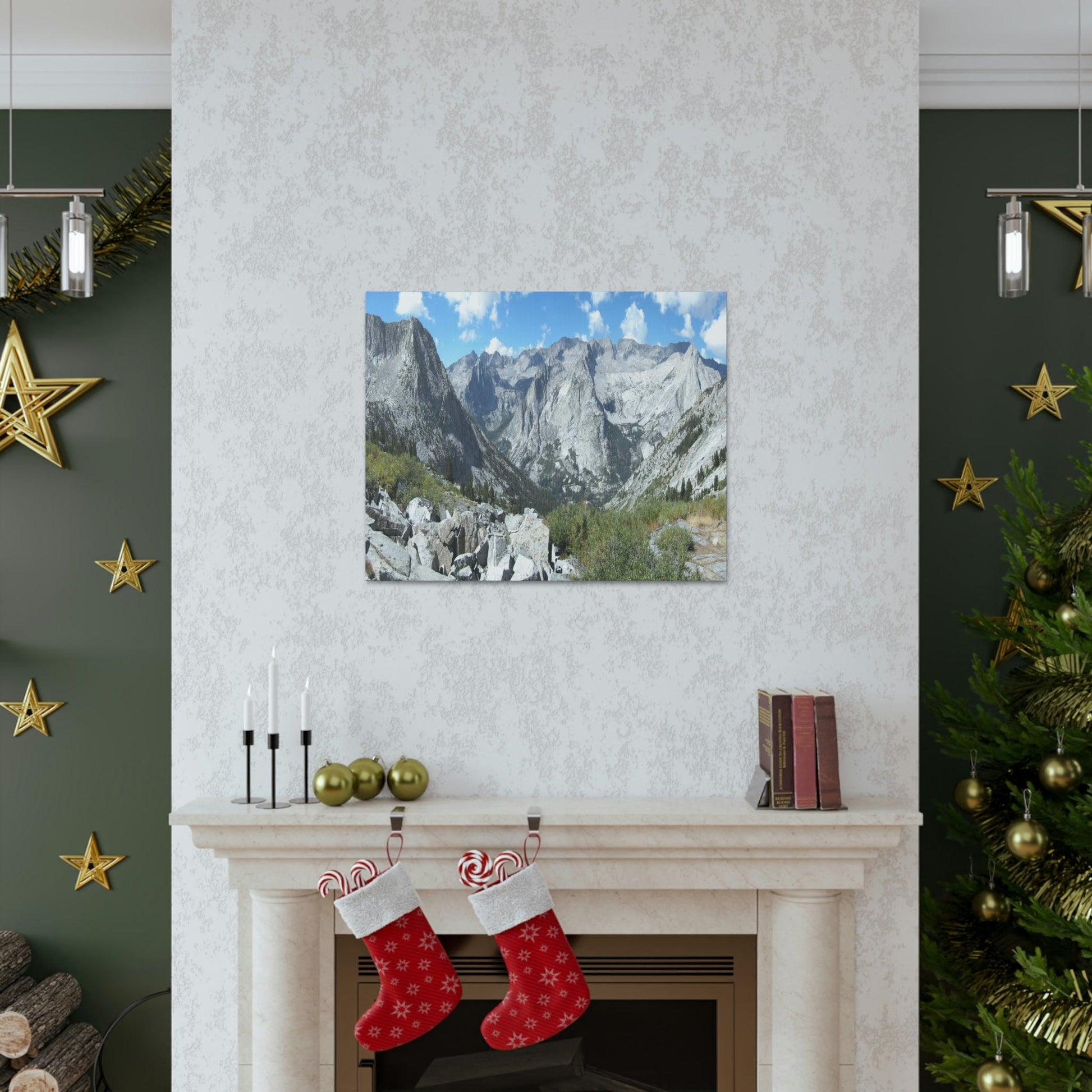 Canvas Gallery Wraps - The US National Parks - Yosemite, Kings Canyon and Sequoia parks - Section of John Muir Trail 210 miles - California - USA NPS - Green Forest Home