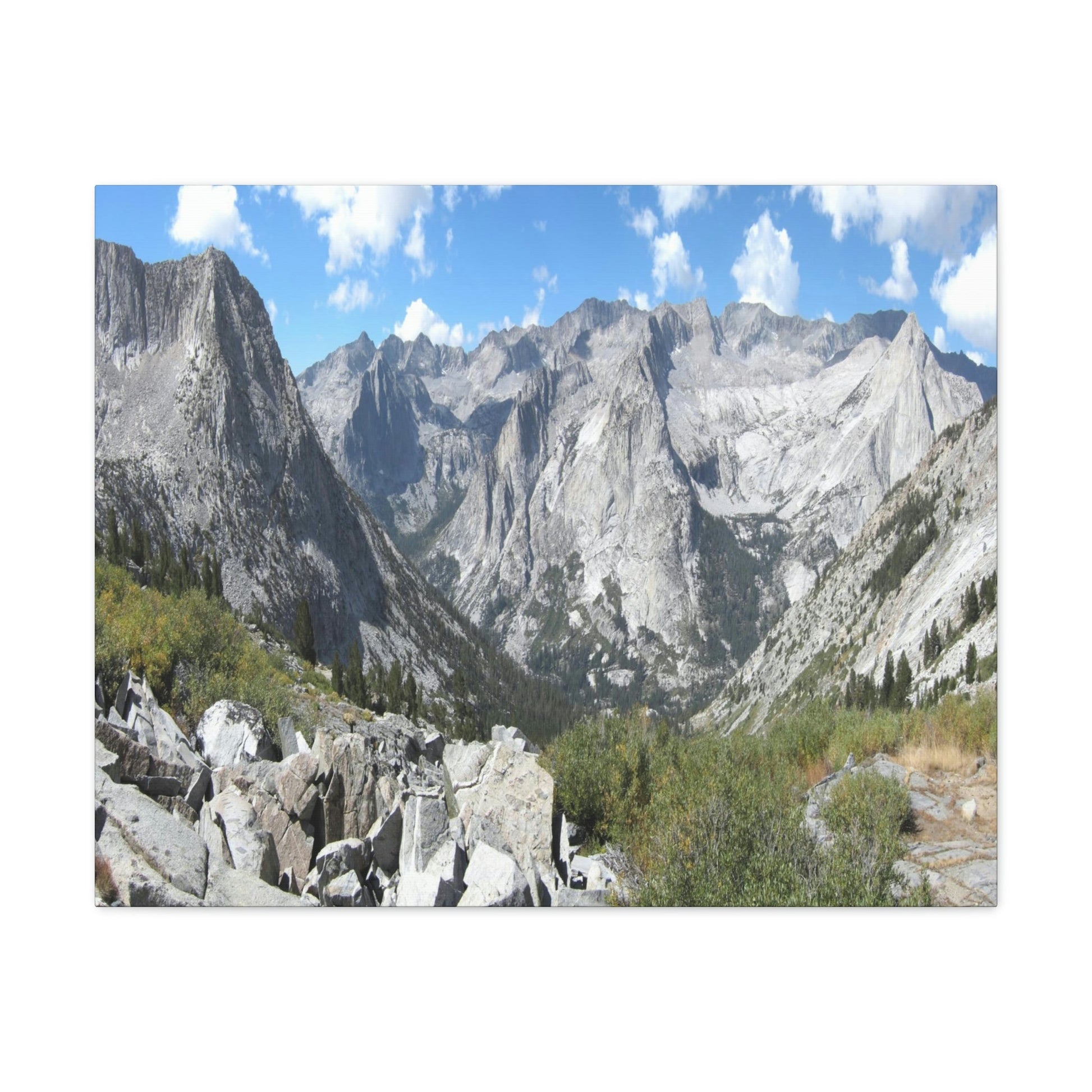 Canvas Gallery Wraps - The US National Parks - Yosemite, Kings Canyon and Sequoia parks - Section of John Muir Trail 210 miles - California - USA NPS - Green Forest Home