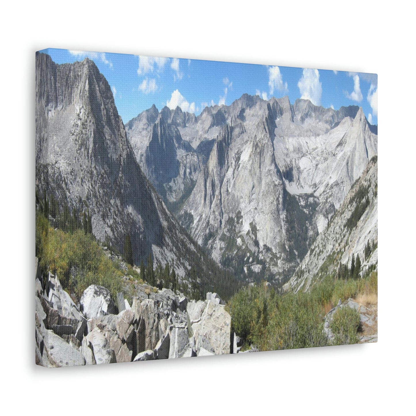 Canvas Gallery Wraps - The US National Parks - Yosemite, Kings Canyon and Sequoia parks - Section of John Muir Trail 210 miles - California - USA NPS - Green Forest Home