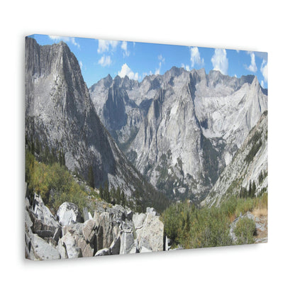 Canvas Gallery Wraps - The US National Parks - Yosemite, Kings Canyon and Sequoia parks - Section of John Muir Trail 210 miles - California - USA NPS - Green Forest Home