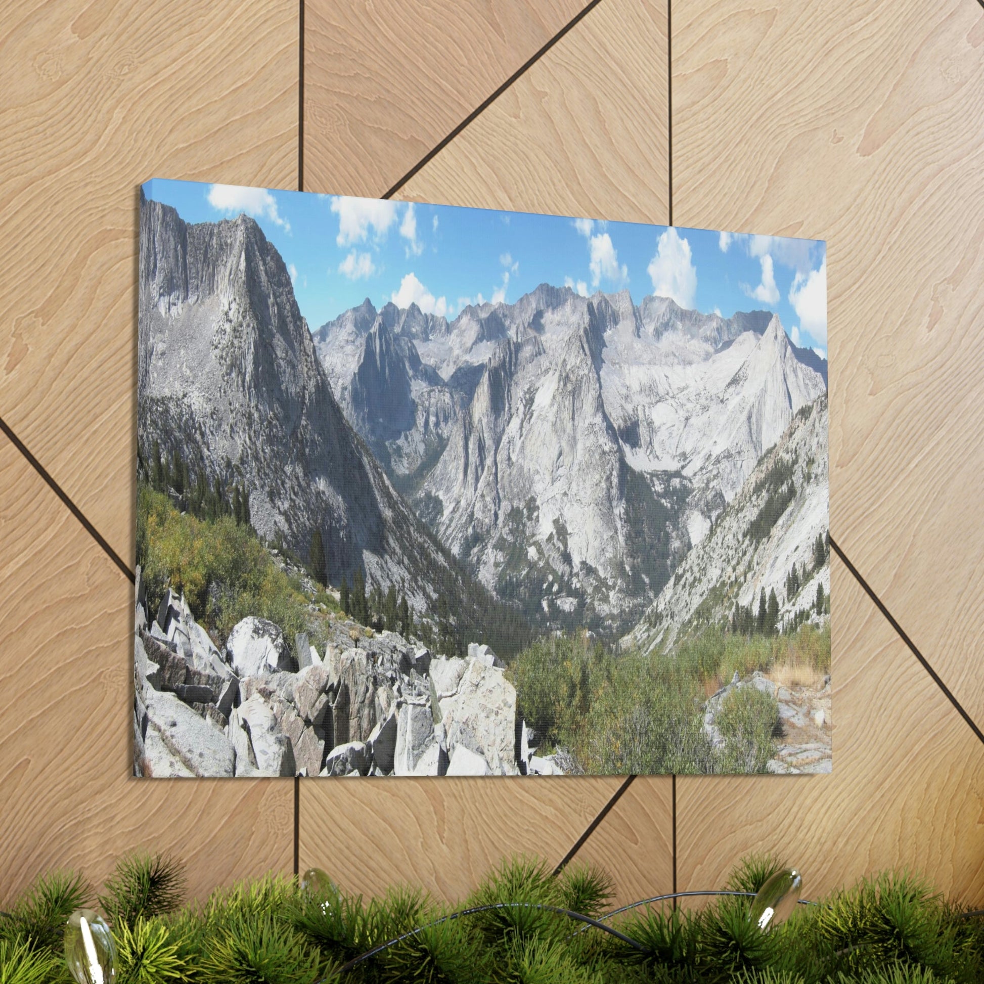 Canvas Gallery Wraps - The US National Parks - Yosemite, Kings Canyon and Sequoia parks - Section of John Muir Trail 210 miles - California - USA NPS - Green Forest Home