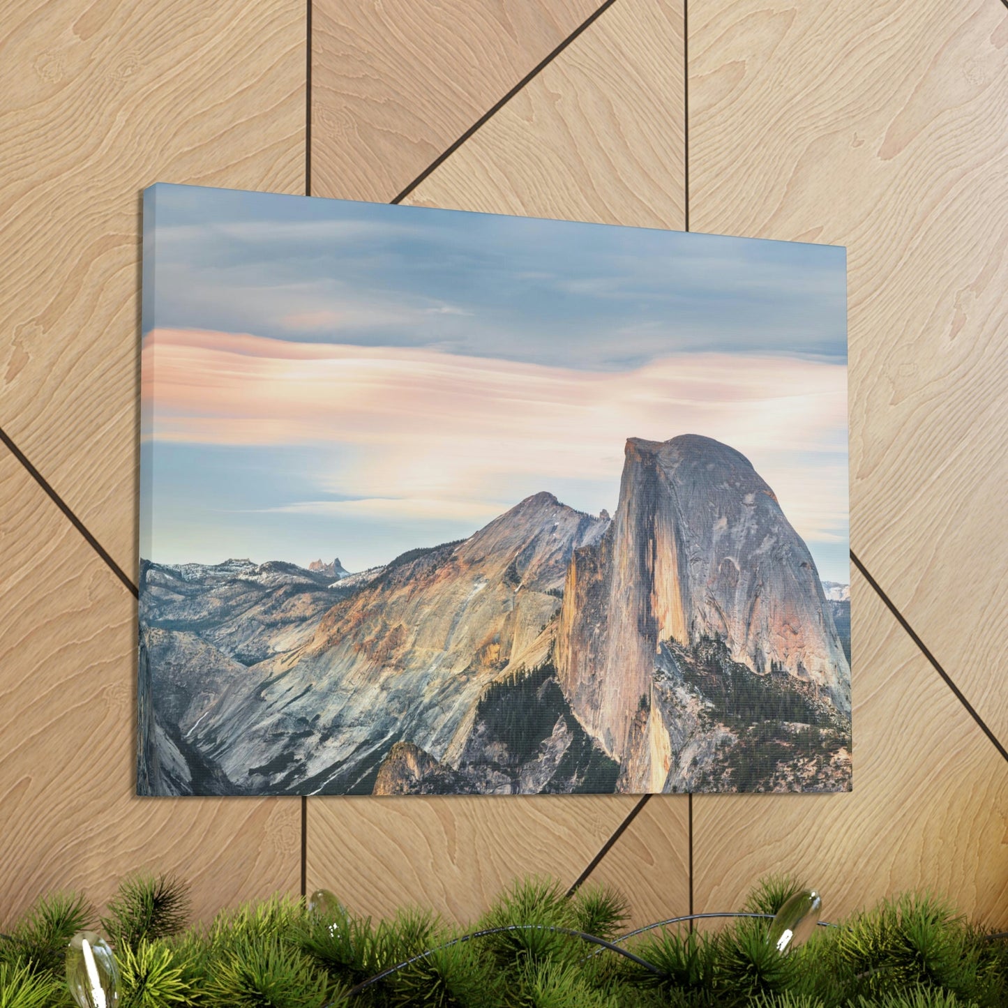 Canvas Gallery Wraps - The US National Parks - Yosemite Park famous Half Dome - California - USA NPS - Green Forest Home