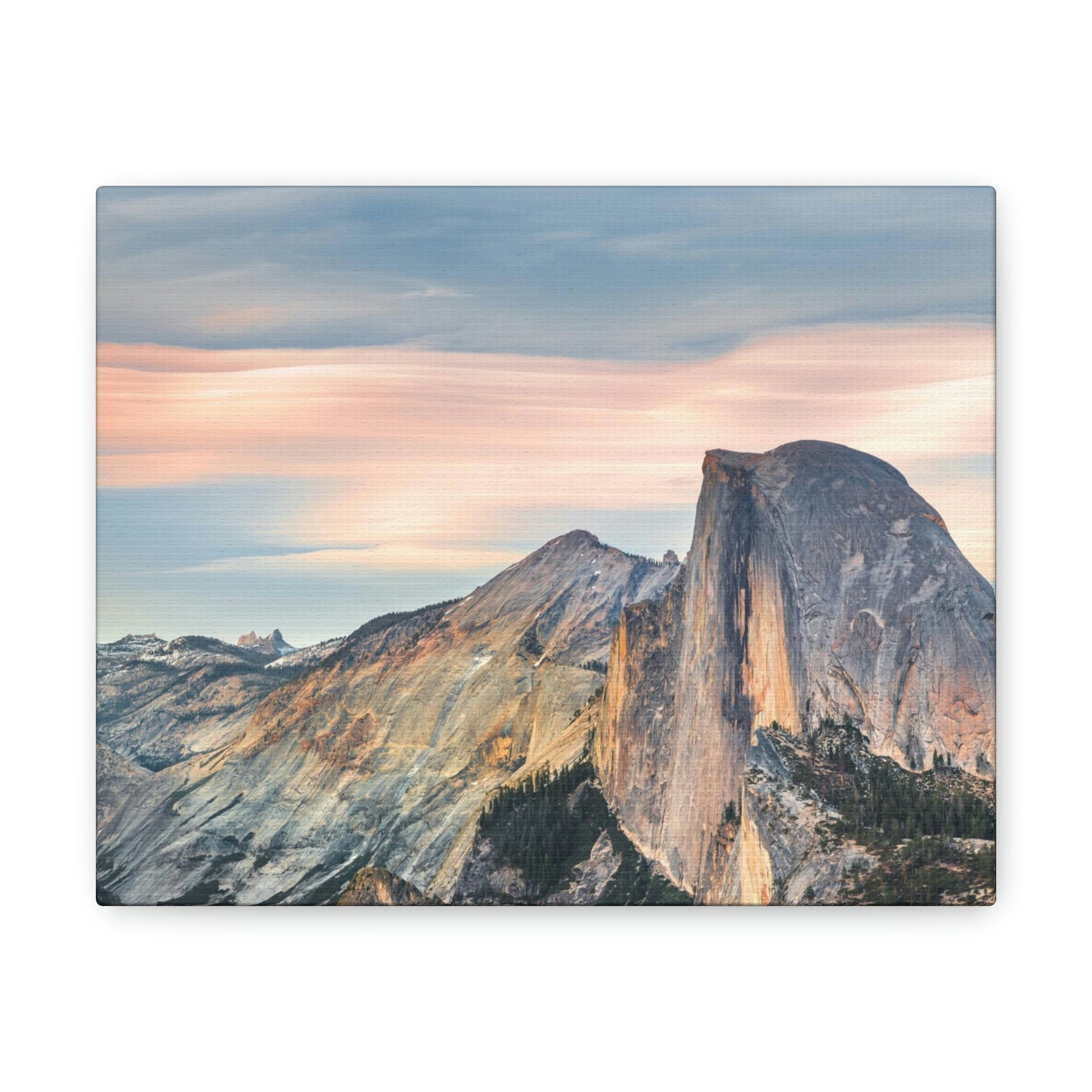 Canvas Gallery Wraps - The US National Parks - Yosemite Park famous Half Dome - California - USA NPS - Green Forest Home