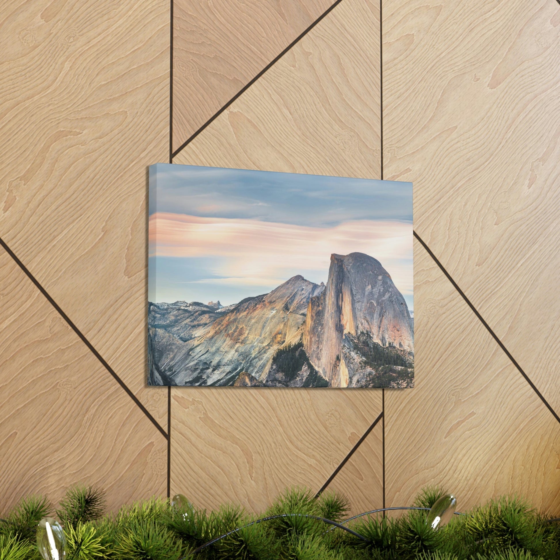 Canvas Gallery Wraps - The US National Parks - Yosemite Park famous Half Dome - California - USA NPS - Green Forest Home
