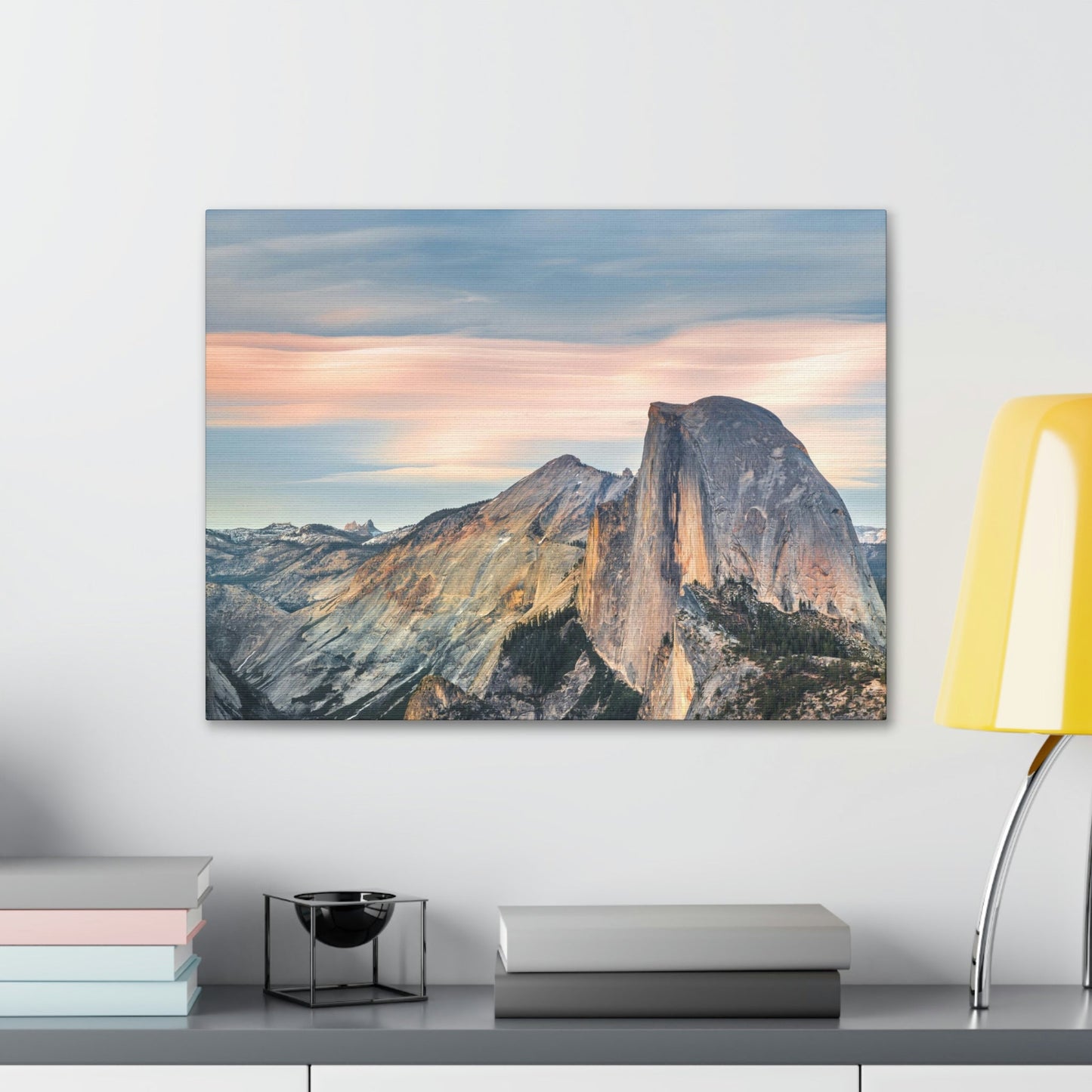 Canvas Gallery Wraps - The US National Parks - Yosemite Park famous Half Dome - California - USA NPS - Green Forest Home
