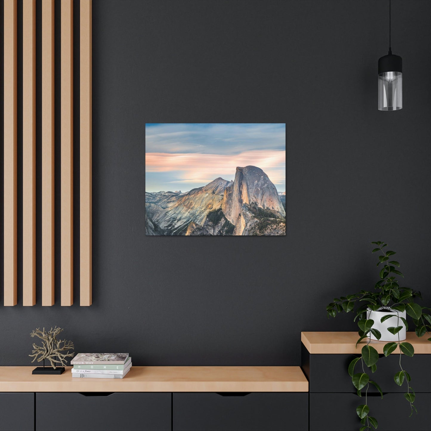 Canvas Gallery Wraps - The US National Parks - Yosemite Park famous Half Dome - California - USA NPS - Green Forest Home