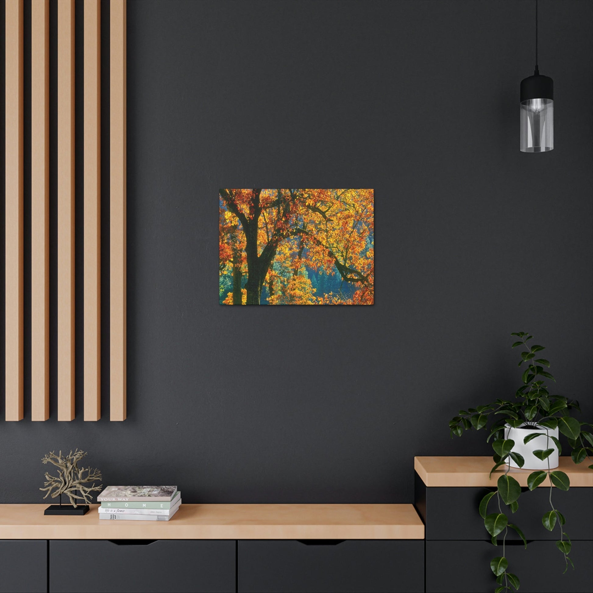 Canvas Gallery Wraps - The US National Parks - Yosemite Park in autumn - California - USA NPS - Green Forest Home