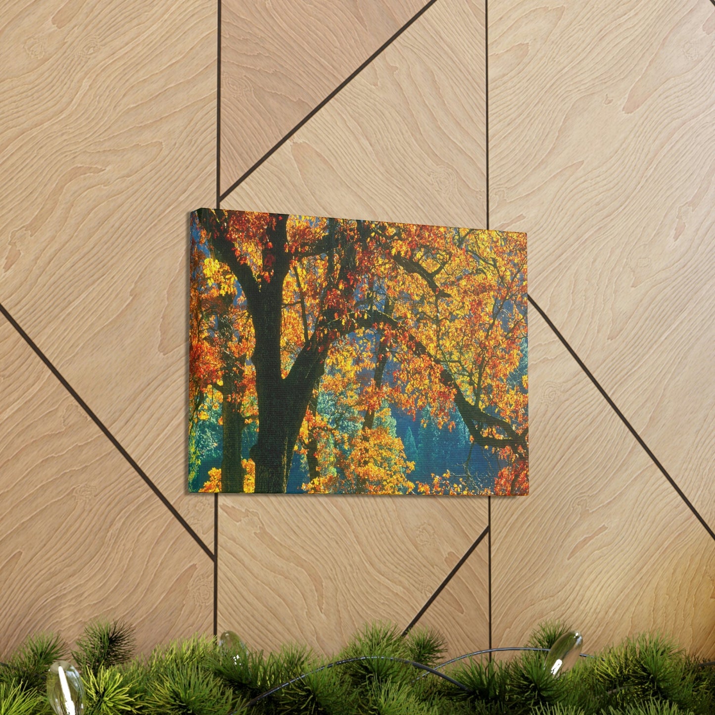 Canvas Gallery Wraps - The US National Parks - Yosemite Park in autumn - California - USA NPS - Green Forest Home
