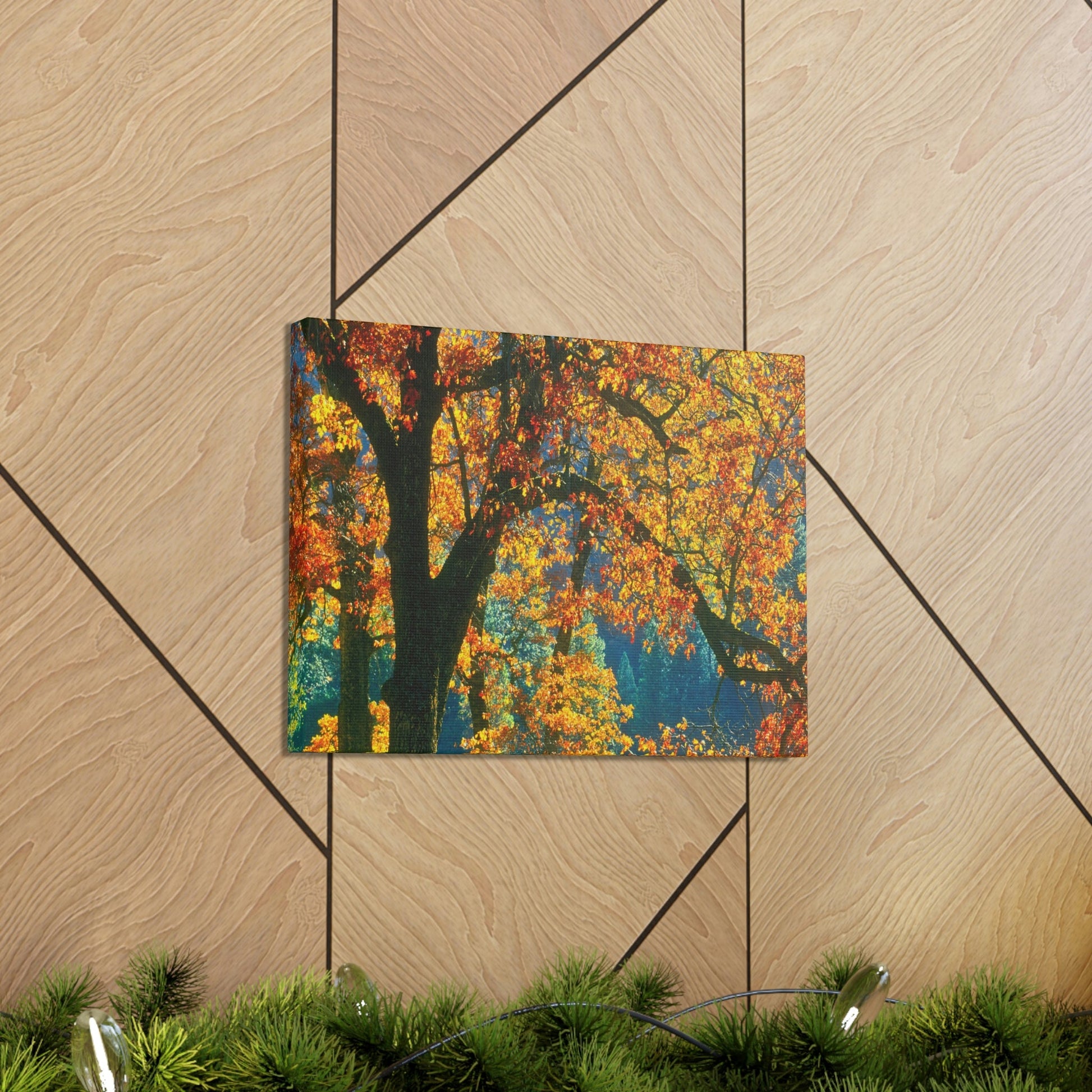 Canvas Gallery Wraps - The US National Parks - Yosemite Park in autumn - California - USA NPS - Green Forest Home