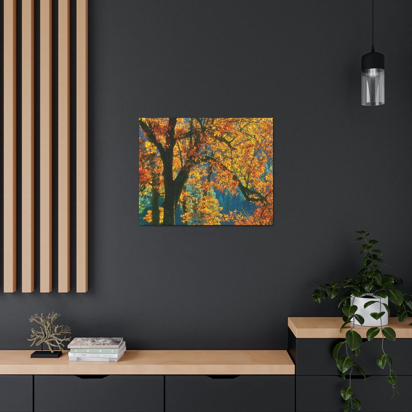 Canvas Gallery Wraps - The US National Parks - Yosemite Park in autumn - California - USA NPS - Green Forest Home