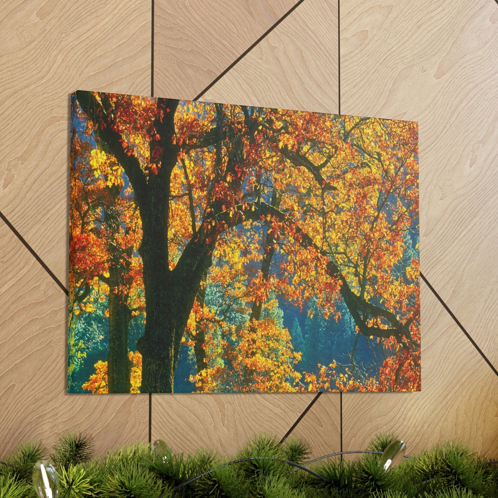 Canvas Gallery Wraps - The US National Parks - Yosemite Park in autumn - California - USA NPS - Green Forest Home