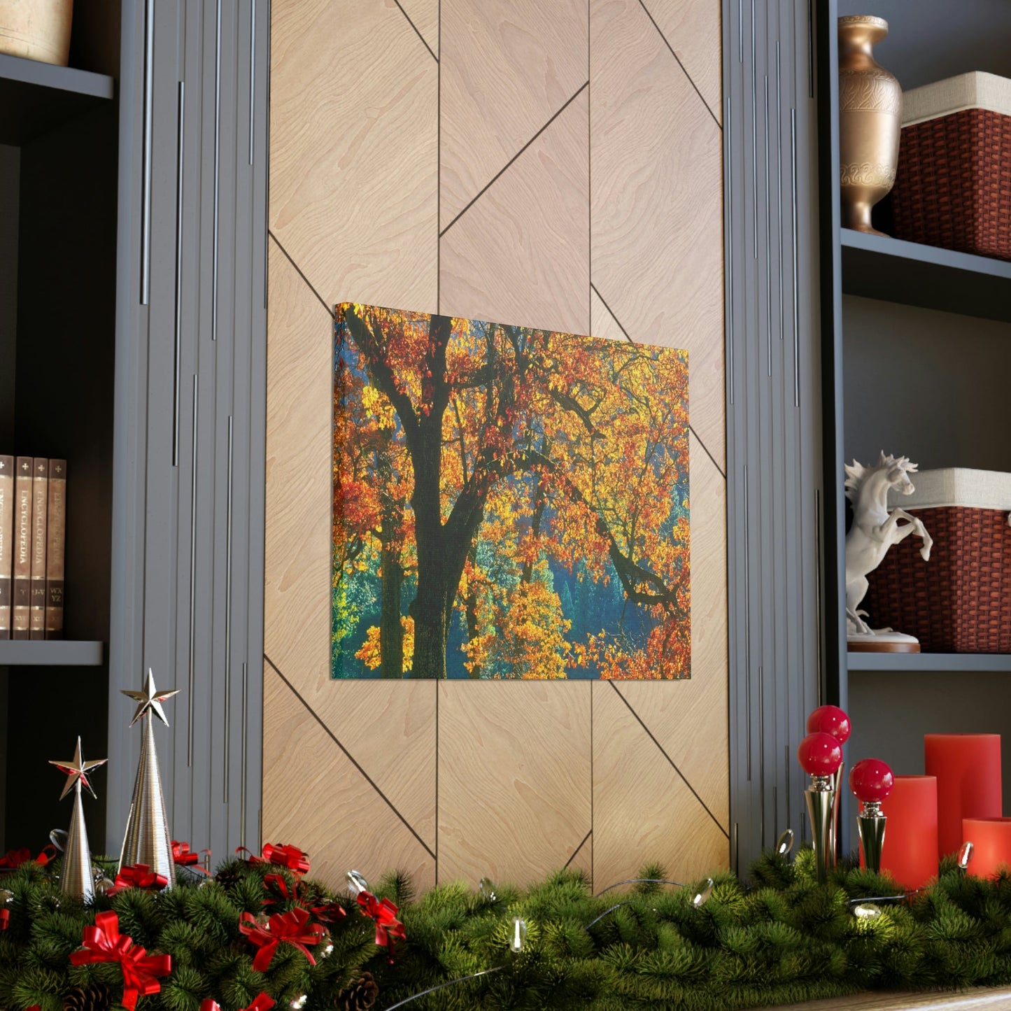 Canvas Gallery Wraps - The US National Parks - Yosemite Park in autumn - California - USA NPS - Green Forest Home