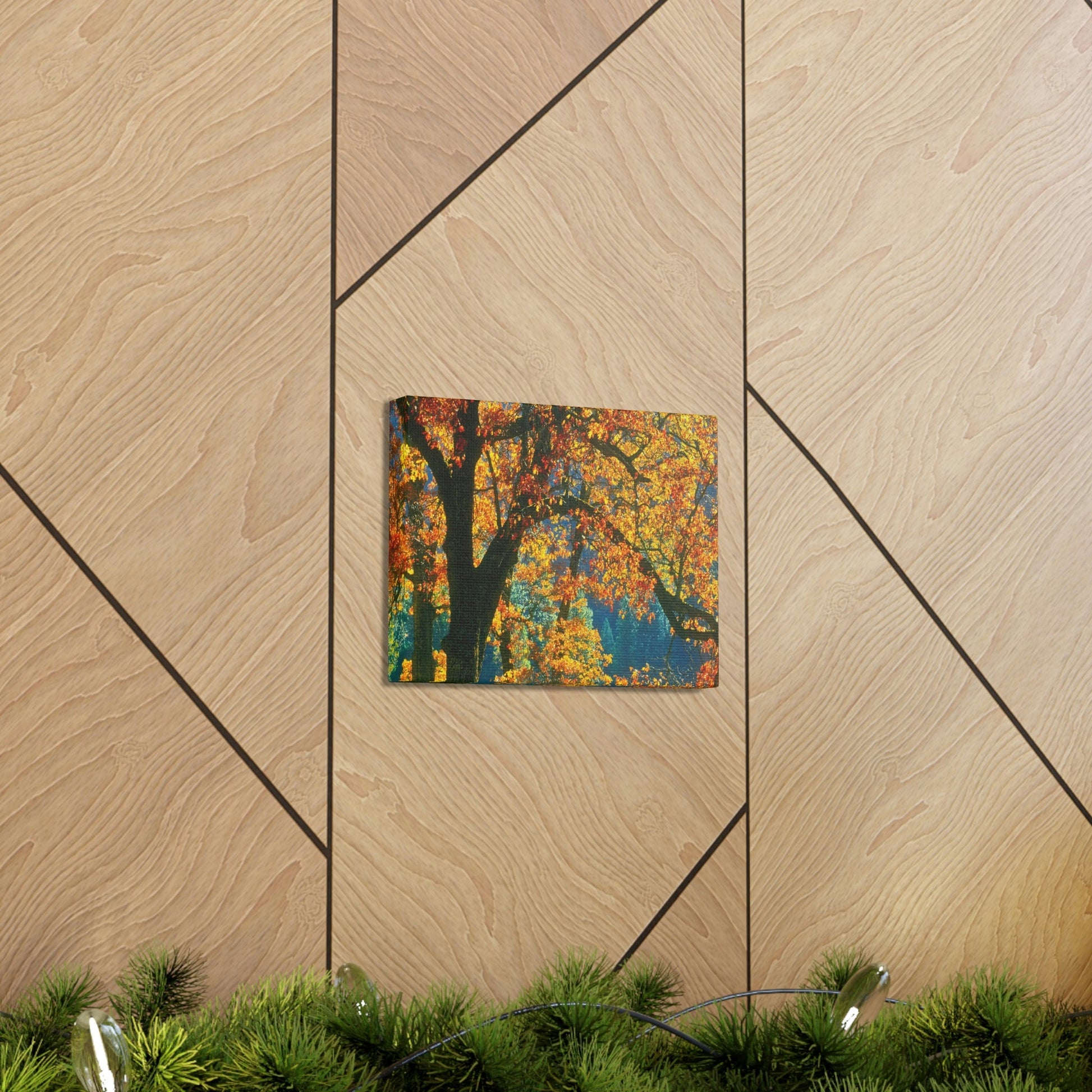 Canvas Gallery Wraps - The US National Parks - Yosemite Park in autumn - California - USA NPS - Green Forest Home
