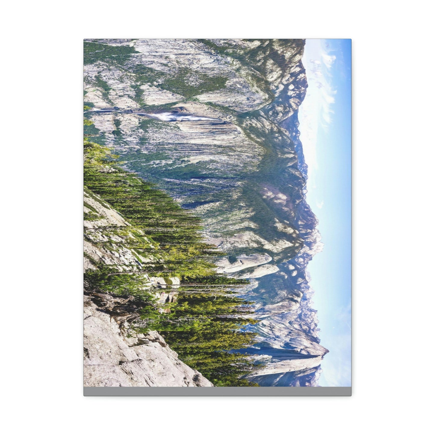 Canvas Gallery Wraps - The US National Parks - Yosemite Park Panorama- California - USA NPS - Green Forest Home