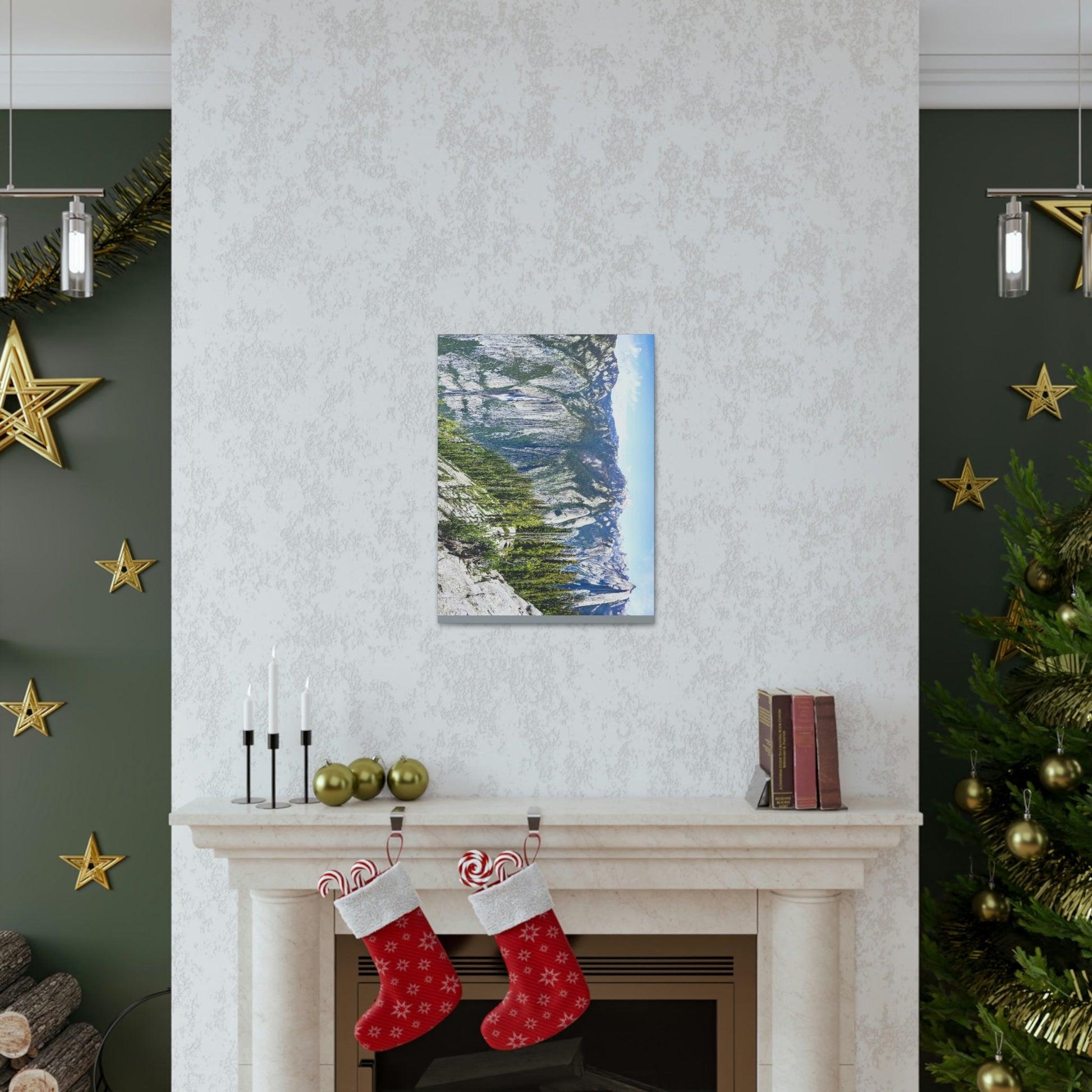 Canvas Gallery Wraps - The US National Parks - Yosemite Park Panorama- California - USA NPS - Green Forest Home