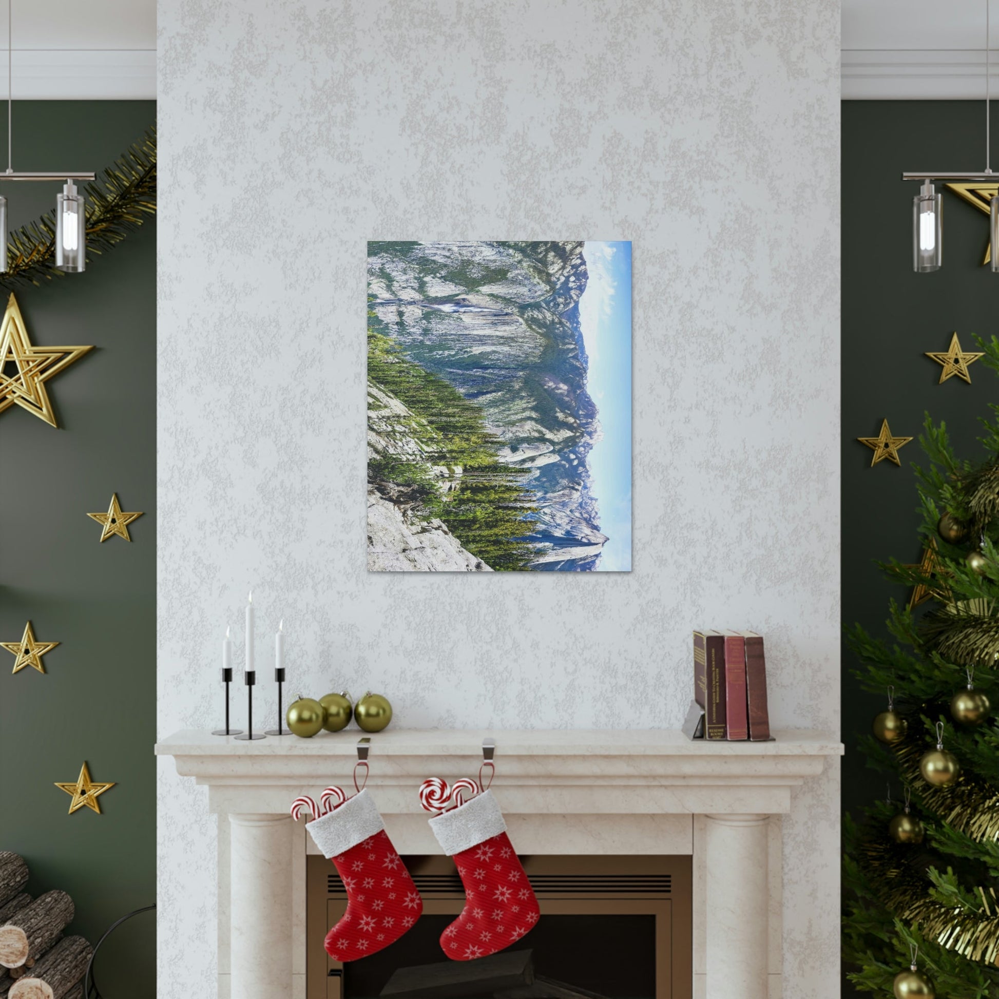 Canvas Gallery Wraps - The US National Parks - Yosemite Park Panorama- California - USA NPS - Green Forest Home
