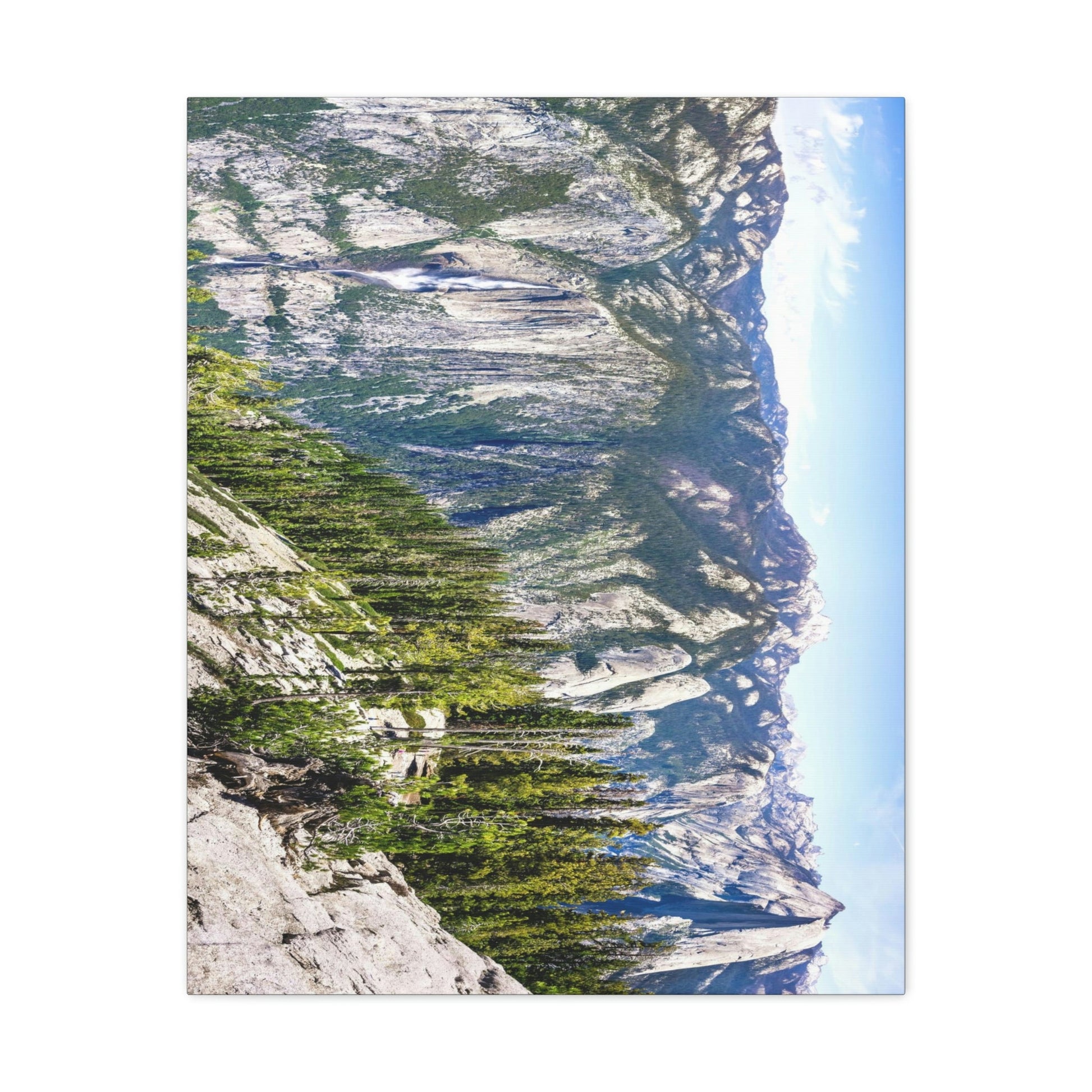Canvas Gallery Wraps - The US National Parks - Yosemite Park Panorama- California - USA NPS - Green Forest Home