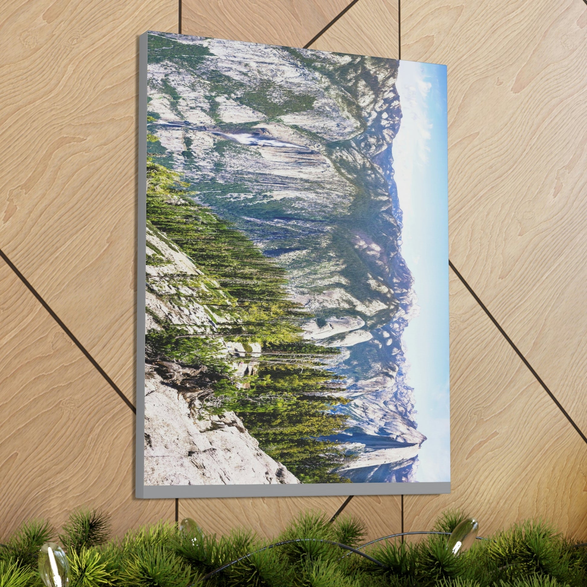 Canvas Gallery Wraps - The US National Parks - Yosemite Park Panorama- California - USA NPS - Green Forest Home
