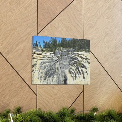 Canvas Gallery Wraps - The US National Parks - Yosemite Park Taft Point fissures - California - USA NPS - Green Forest Home