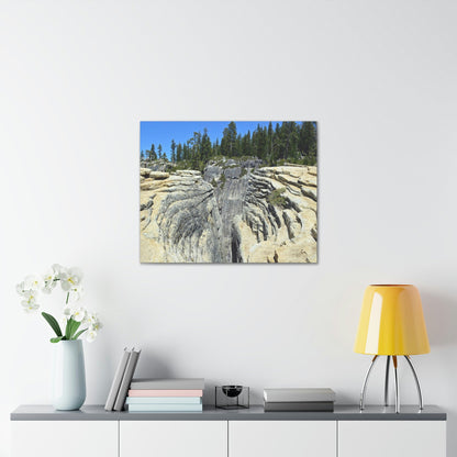 Canvas Gallery Wraps - The US National Parks - Yosemite Park Taft Point fissures - California - USA NPS - Green Forest Home