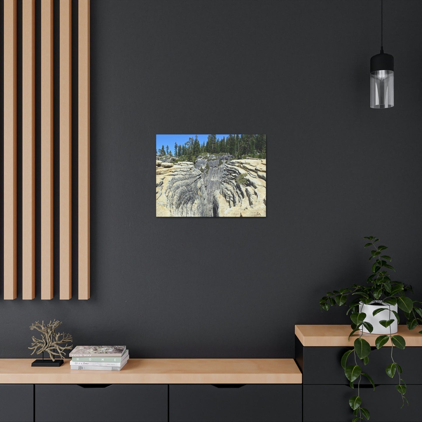 Canvas Gallery Wraps - The US National Parks - Yosemite Park Taft Point fissures - California - USA NPS - Green Forest Home