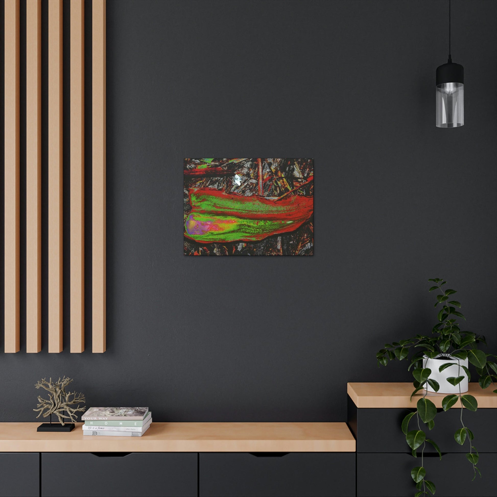 Canvas Gallery Wraps - USA MADE 👨‍👩‍👧‍👧 Unique images of Yagrumo Tree & leafs from El Yunque rainforest PR - Alien 👽 Vision - Green Forest Home