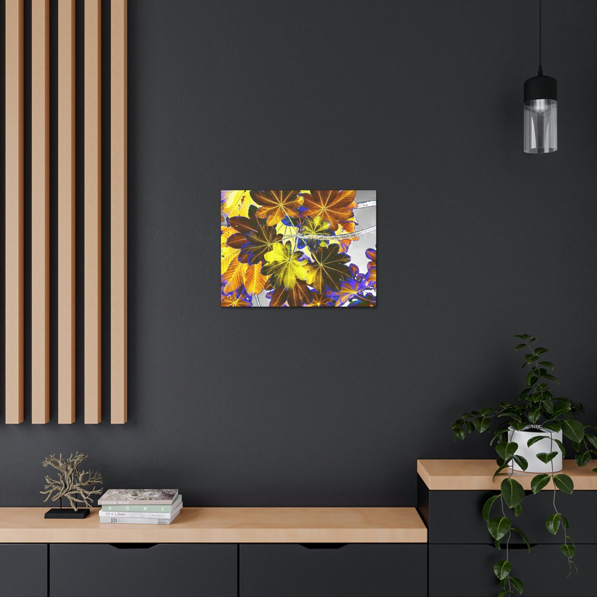 Canvas Gallery Wraps - USA MADE 👨‍👩‍👧‍👧 Unique images of Yagrumo Tree & leafs from El Yunque rainforest PR - Alien 👽 Vision - Green Forest Home
