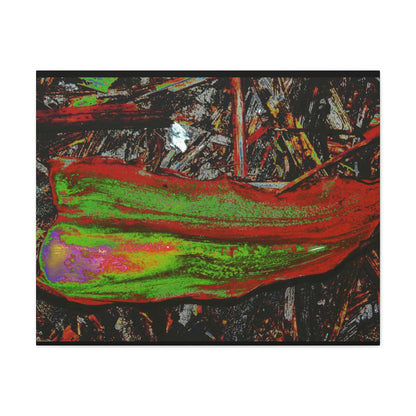 Canvas Gallery Wraps - USA MADE 👨‍👩‍👧‍👧 Unique images of Yagrumo Tree & leafs from El Yunque rainforest PR - Alien 👽 Vision - Green Forest Home