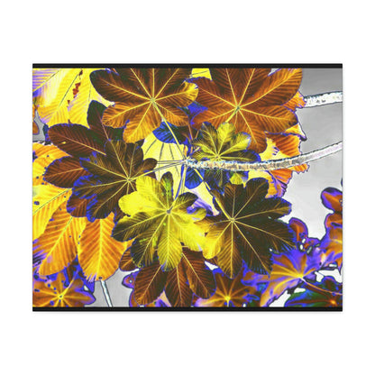 Canvas Gallery Wraps - USA MADE 👨‍👩‍👧‍👧 Unique images of Yagrumo Tree & leafs from El Yunque rainforest PR - Alien 👽 Vision - Green Forest Home