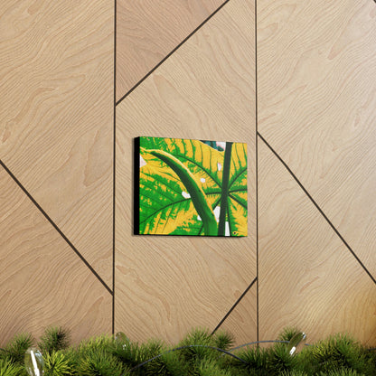 Canvas Gallery Wraps - USA MADE 👨‍👩‍👧‍👧 Unique images of Yagrumo Tree & leafs from El Yunque rainforest PR - Alien 👽 Vision - Green Forest Home