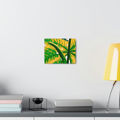 Canvas Gallery Wraps - USA MADE 👨‍👩‍👧‍👧 Unique images of Yagrumo Tree & leafs from El Yunque rainforest PR - Alien 👽 Vision - Green Forest Home