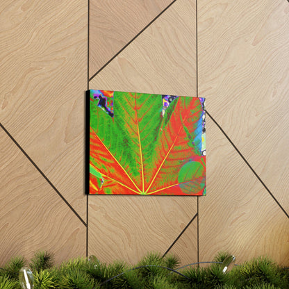 Canvas Gallery Wraps - USA MADE 👨‍👩‍👧‍👧 Unique images of Yagrumo Tree & leafs from El Yunque rainforest PR - Alien 👽 Vision - Green Forest Home