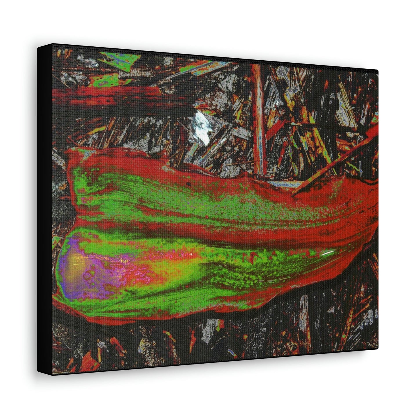 Canvas Gallery Wraps - USA MADE 👨‍👩‍👧‍👧 Unique images of Yagrumo Tree & leafs from El Yunque rainforest PR - Alien 👽 Vision - Green Forest Home