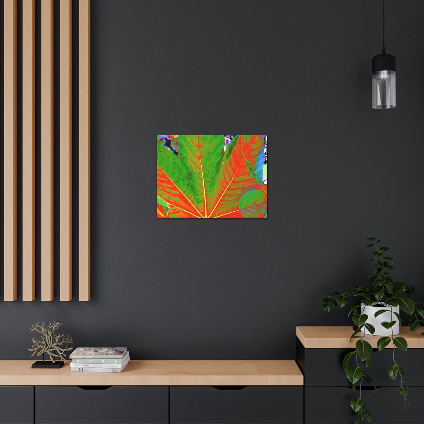 Canvas Gallery Wraps - USA MADE 👨‍👩‍👧‍👧 Unique images of Yagrumo Tree & leafs from El Yunque rainforest PR - Alien 👽 Vision - Green Forest Home