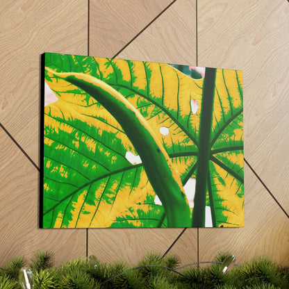 Canvas Gallery Wraps - USA MADE 👨‍👩‍👧‍👧 Unique images of Yagrumo Tree & leafs from El Yunque rainforest PR - Alien 👽 Vision - Green Forest Home