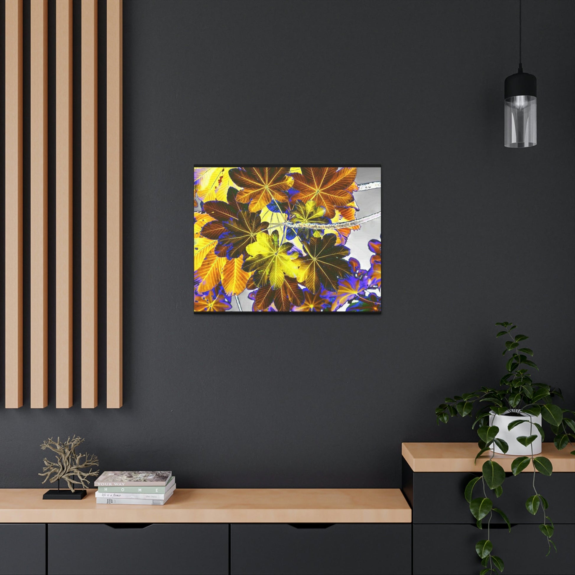 Canvas Gallery Wraps - USA MADE 👨‍👩‍👧‍👧 Unique images of Yagrumo Tree & leafs from El Yunque rainforest PR - Alien 👽 Vision - Green Forest Home