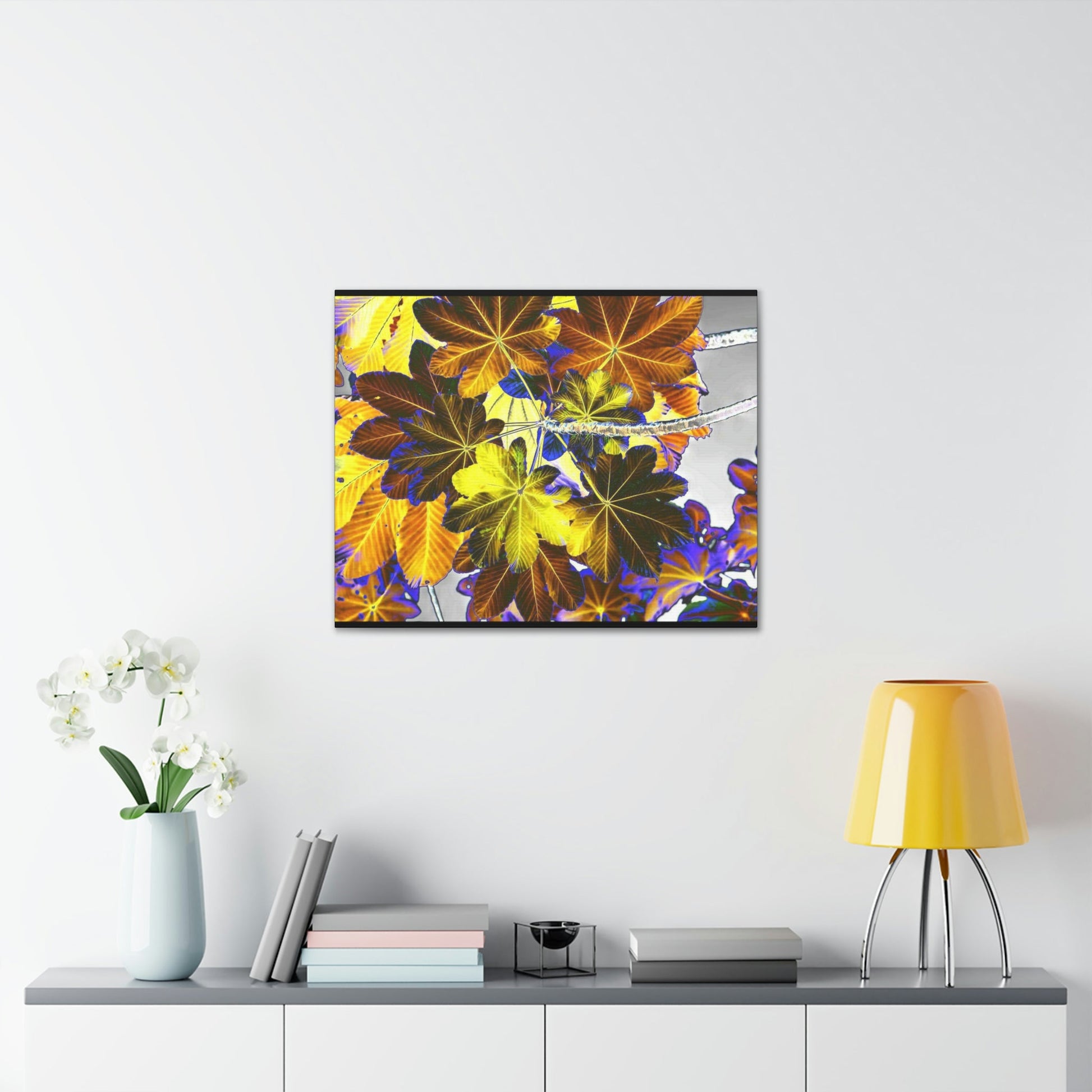 Canvas Gallery Wraps - USA MADE 👨‍👩‍👧‍👧 Unique images of Yagrumo Tree & leafs from El Yunque rainforest PR - Alien 👽 Vision - Green Forest Home