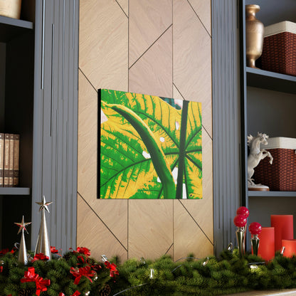 Canvas Gallery Wraps - USA MADE 👨‍👩‍👧‍👧 Unique images of Yagrumo Tree & leafs from El Yunque rainforest PR - Alien 👽 Vision - Green Forest Home