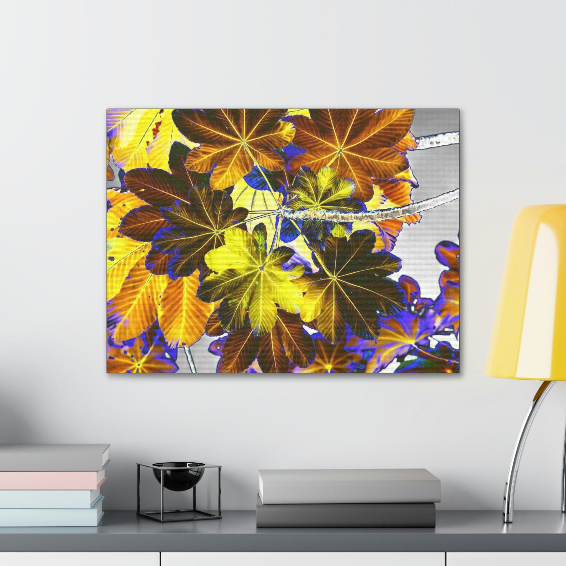 Canvas Gallery Wraps - USA MADE 👨‍👩‍👧‍👧 Unique images of Yagrumo Tree & leafs from El Yunque rainforest PR - Alien 👽 Vision - Green Forest Home