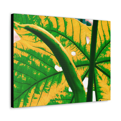Canvas Gallery Wraps - USA MADE 👨‍👩‍👧‍👧 Unique images of Yagrumo Tree & leafs from El Yunque rainforest PR - Alien 👽 Vision - Green Forest Home
